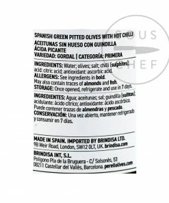 Perello Gordal Pitted Olives Ingredients