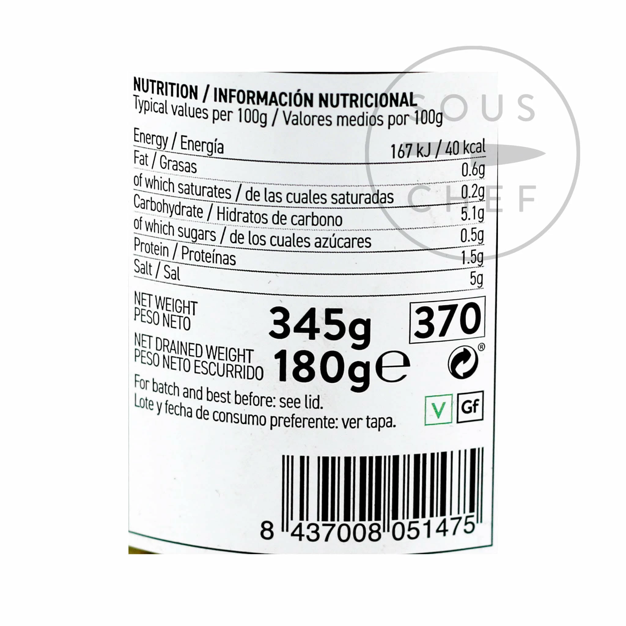 Perello Caperberries 180g Ingredients 5 Perello Caperberries 180g Ingredients