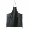 Dutchdeluxes Leather Zipper Apron In Classic Black