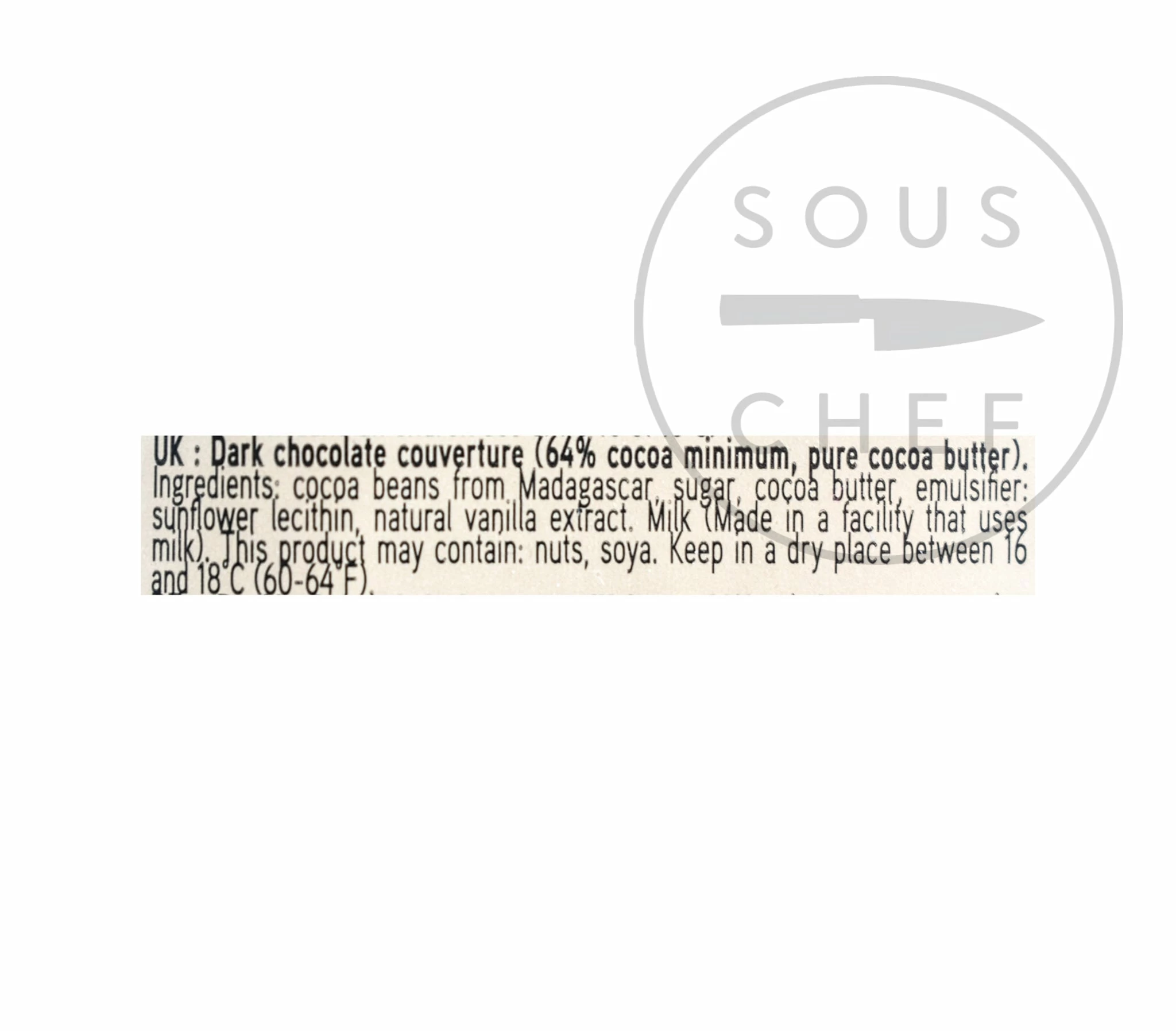 Valrhona Manjari 64% Dark Chocolate Chips 250g 4 Valrhona Manjari 64% Dark Chocolate Chips 250g