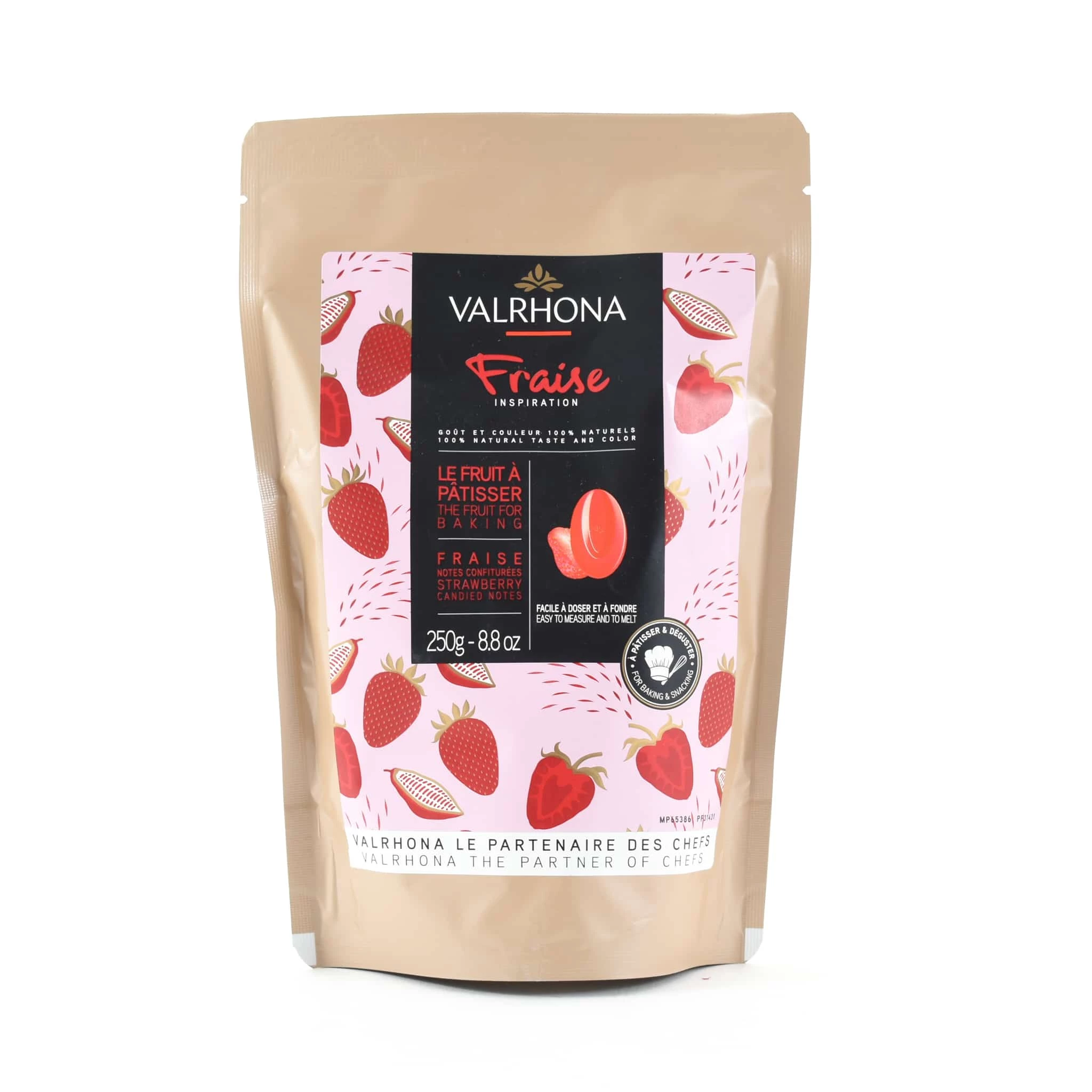 Ingredients Valrhona Strawberry Inspiration Couverture 250g 3 Ingredients Valrhona Strawberry Inspiration Couverture 250g