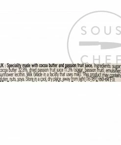 Ingredients Valrhona Passion Fruit Inspiration - Couverture 250g