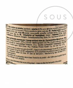 Valrhona Chocolate Hazelnut 40% Spread 280g Ingredients