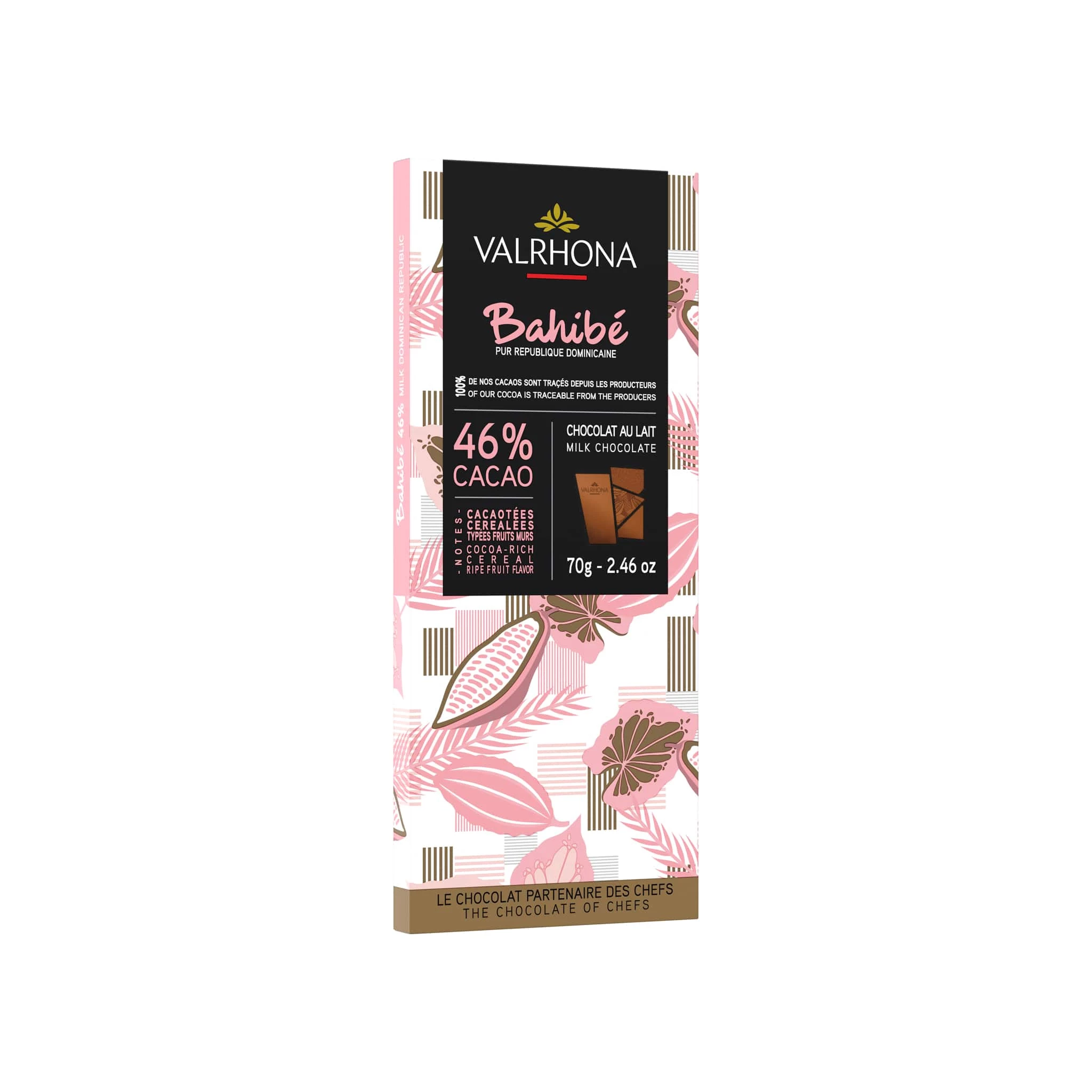 Valrhona Milk Bahibe 46% Milk Chocolate Bar 70g Ingredients 3 Valrhona Milk Bahibe 46% Milk Chocolate Bar 70g Ingredients