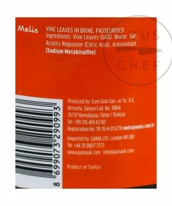 Melis Vine Leaves In Brine 620g Ingredients 7 Melis Vine Leaves In Brine 620g Ingredients