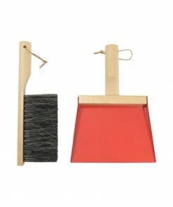 Andree Jardin Hand Brush & Dustpan Set - Red