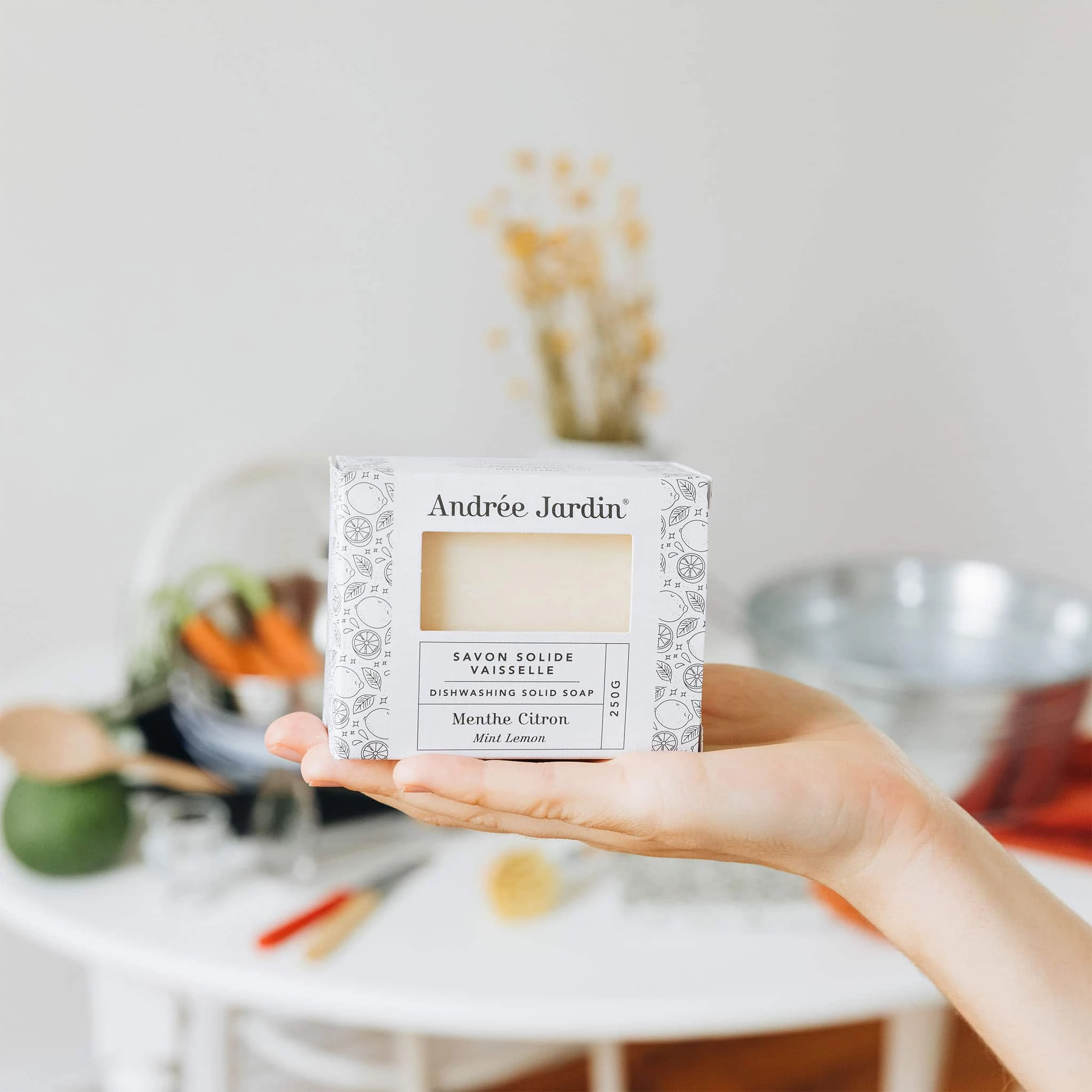 Andree Jardin Mint-Lemon Solid Dishwashing Soap 4 Andree Jardin Mint-Lemon Solid Dishwashing Soap
