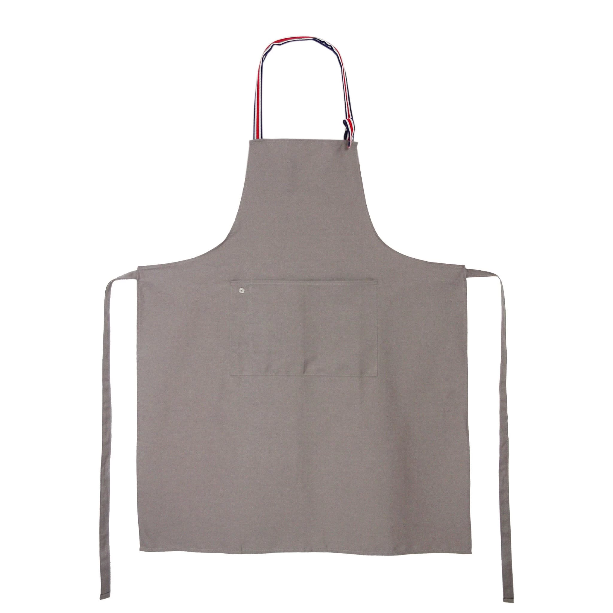 Andree Jardin Grey Cotton Apron Aprons 3 Andree Jardin Grey Cotton Apron Aprons