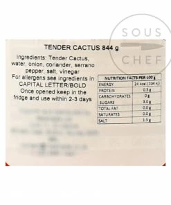 La Costena Cactus 825g Ingredients