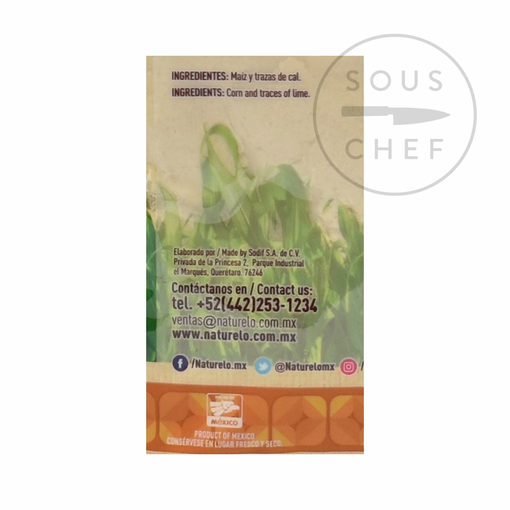 Naturelo White Masa Harina 1kg Ingredients 6 Naturelo White Masa Harina 1kg Ingredients