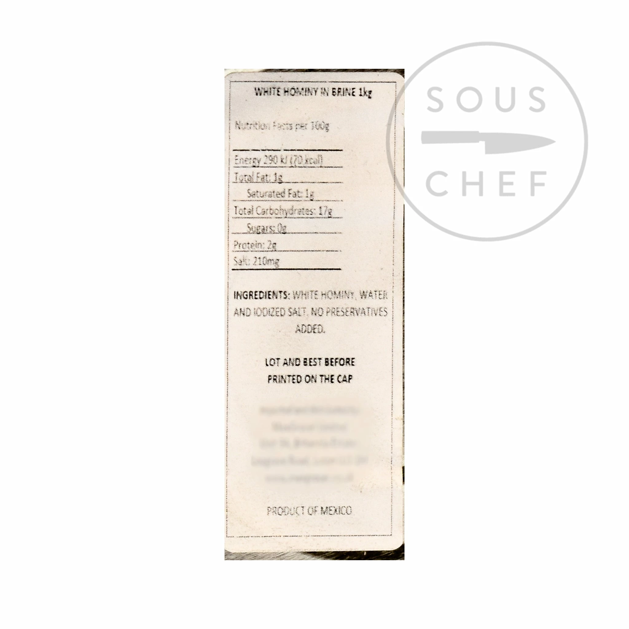 El Mexicano Mexican Hominy 822g 4 El Mexicano Mexican Hominy 822g