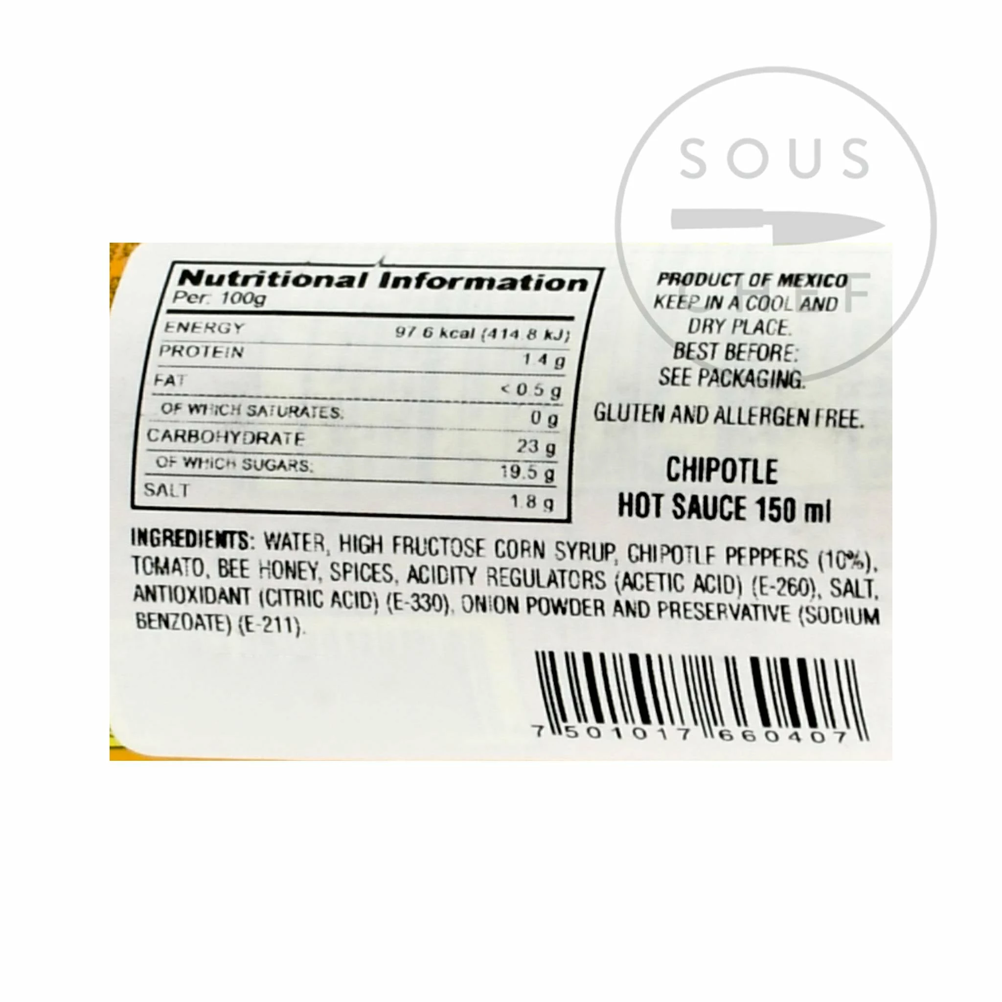 El Yucateco Chipotle Sauce 150ml 4 El Yucateco Chipotle Sauce 150ml