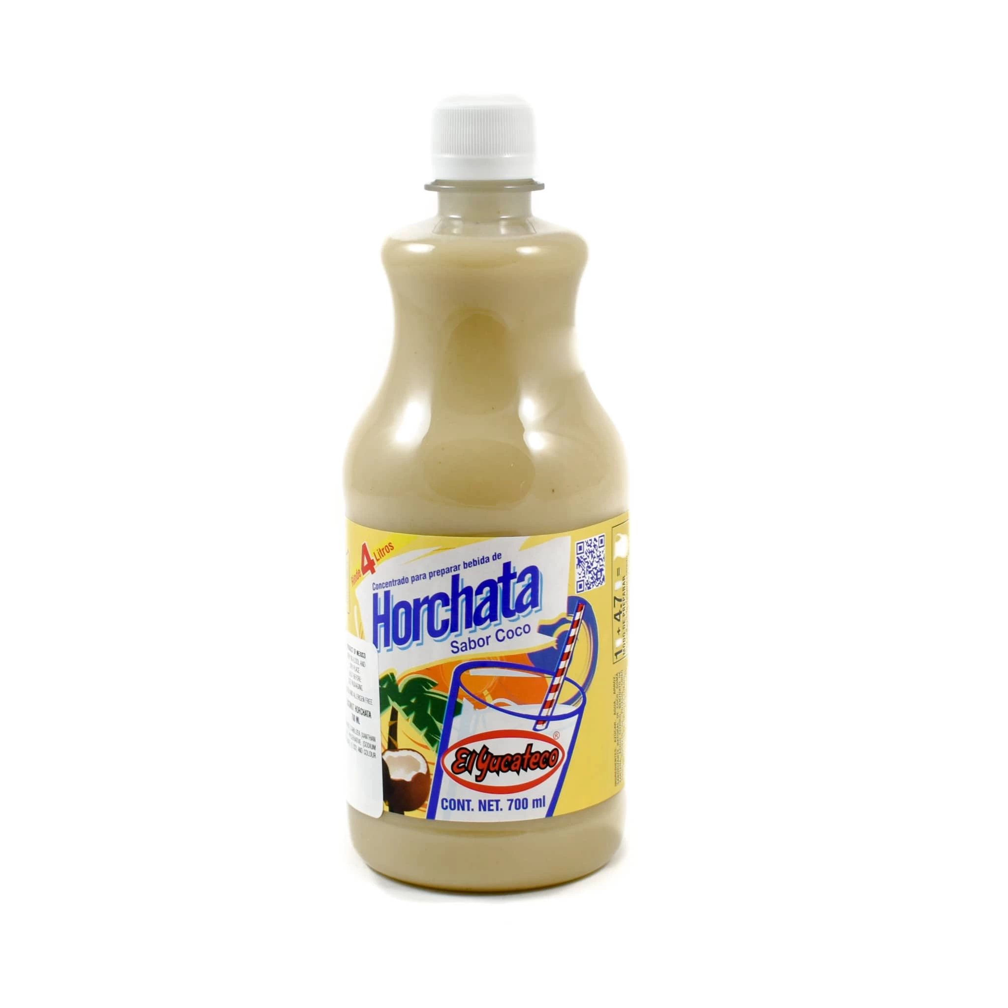 Ingredients El Yucateco Coconut Flavour Horchata 700ml 3 Ingredients El Yucateco Coconut Flavour Horchata 700ml