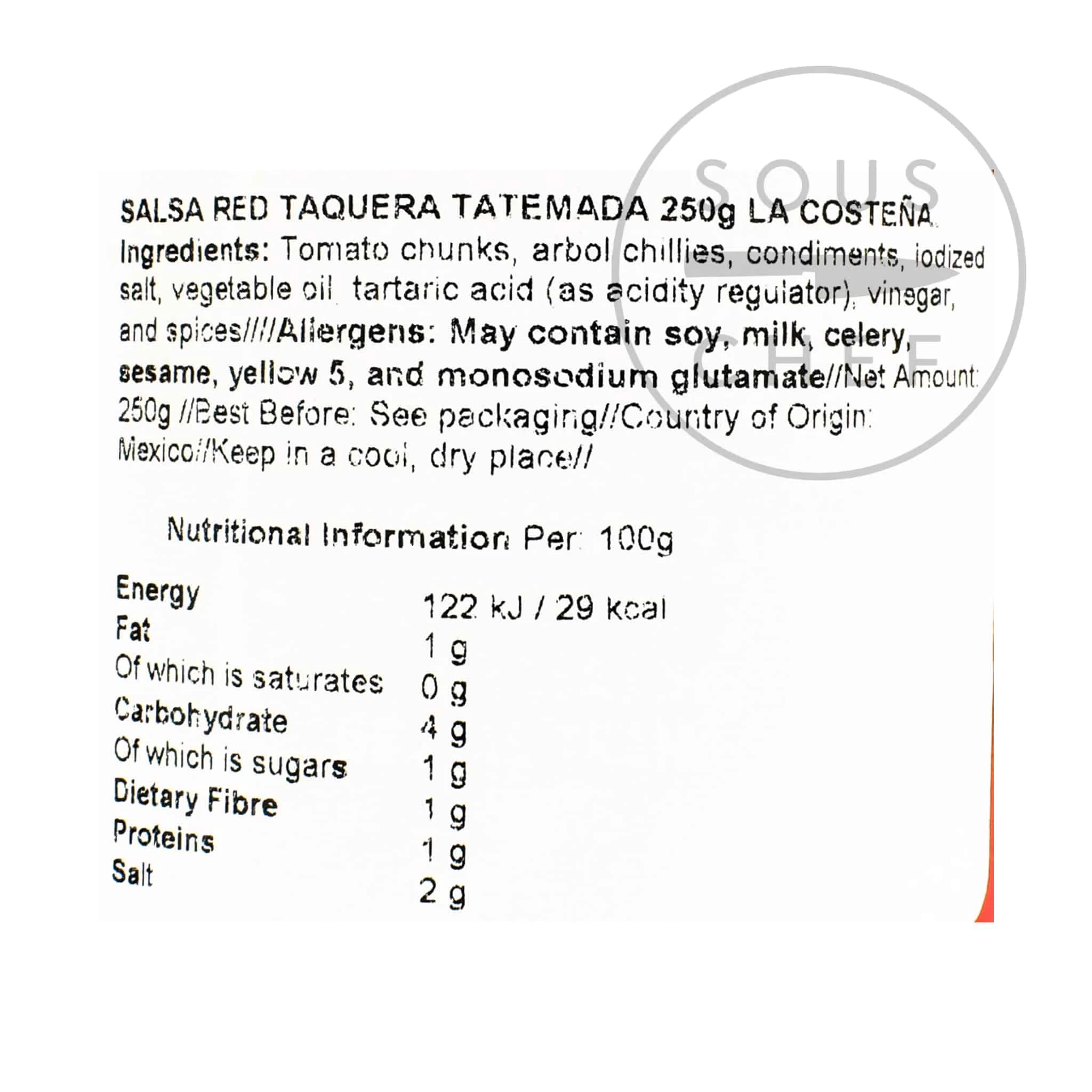 La Costena Salsa Taquera 250g 4 La Costena Salsa Taquera 250g