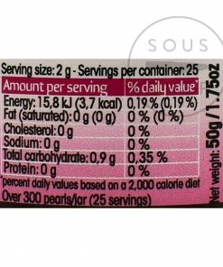 Christine Le Tennier Raspberry Flavour Pearls Ingredients