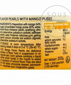 Christine Le Tennier Ingredients Mango Flavour Pearls 10 Christine Le Tennier Ingredients Mango Flavour Pearls