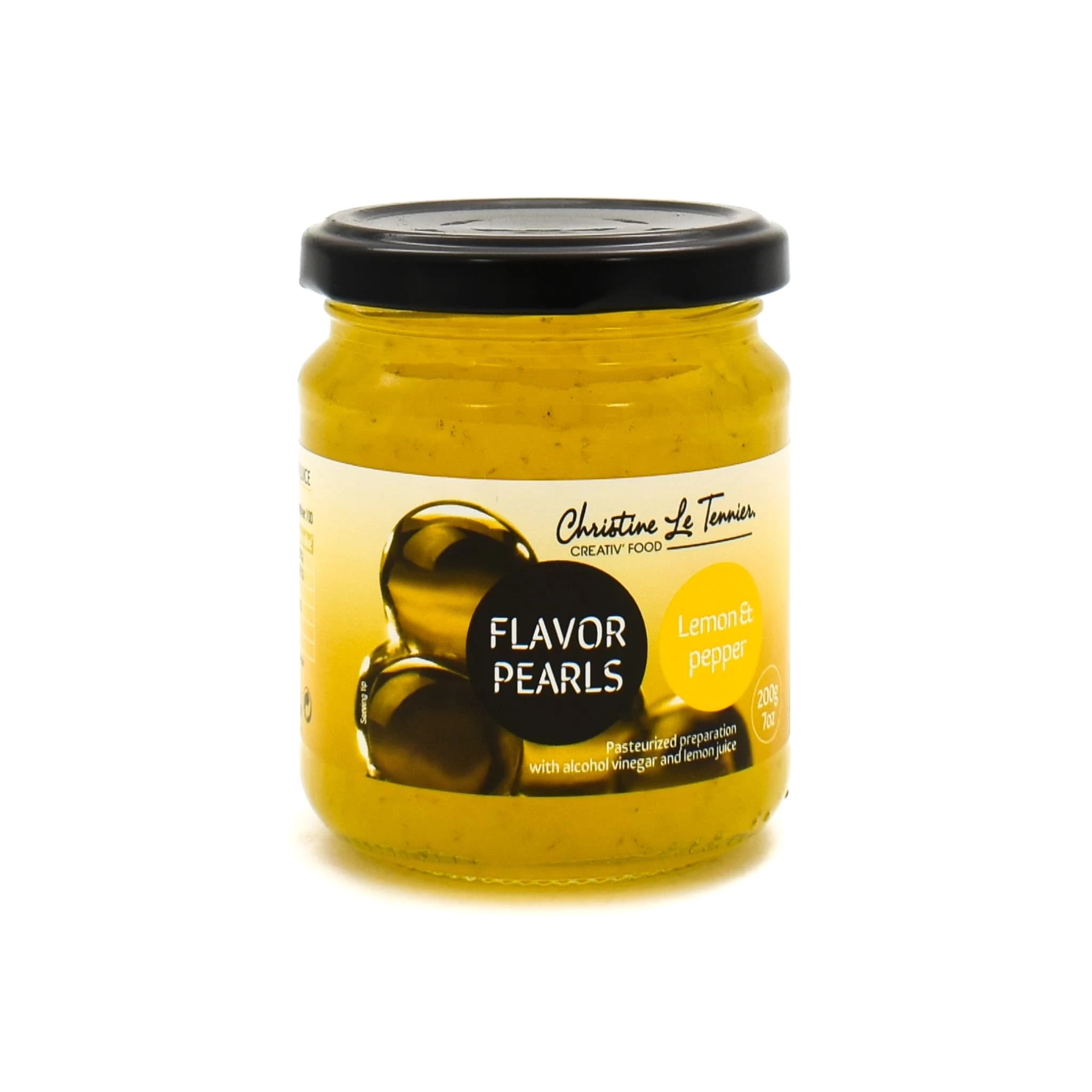 Christine Le Tennier Lemon & Pepper Flavour Pearls Ingredients 6 Christine Le Tennier Lemon & Pepper Flavour Pearls Ingredients