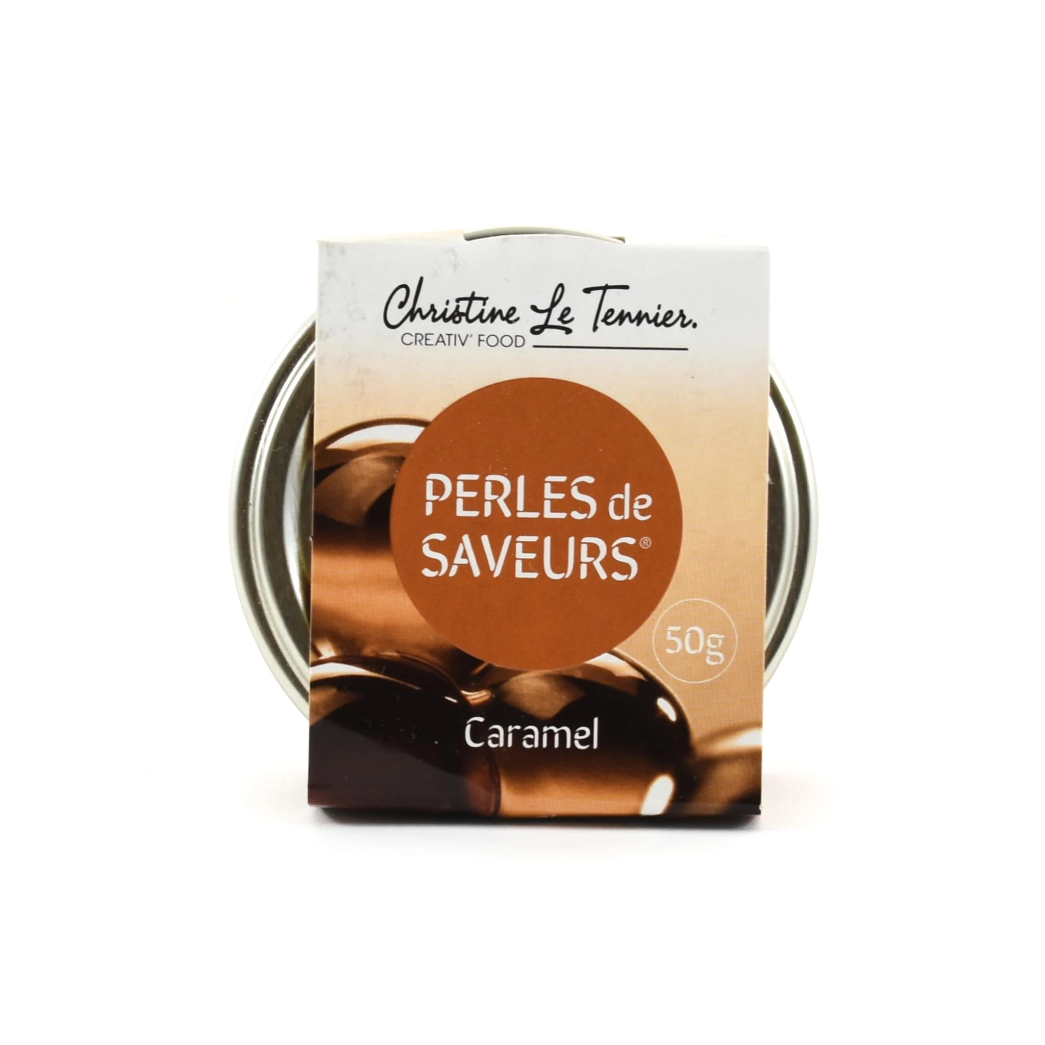 Christine Le Tennier Ingredients Caramel Flavour Pearls 50g 3 Christine Le Tennier Ingredients Caramel Flavour Pearls 50g