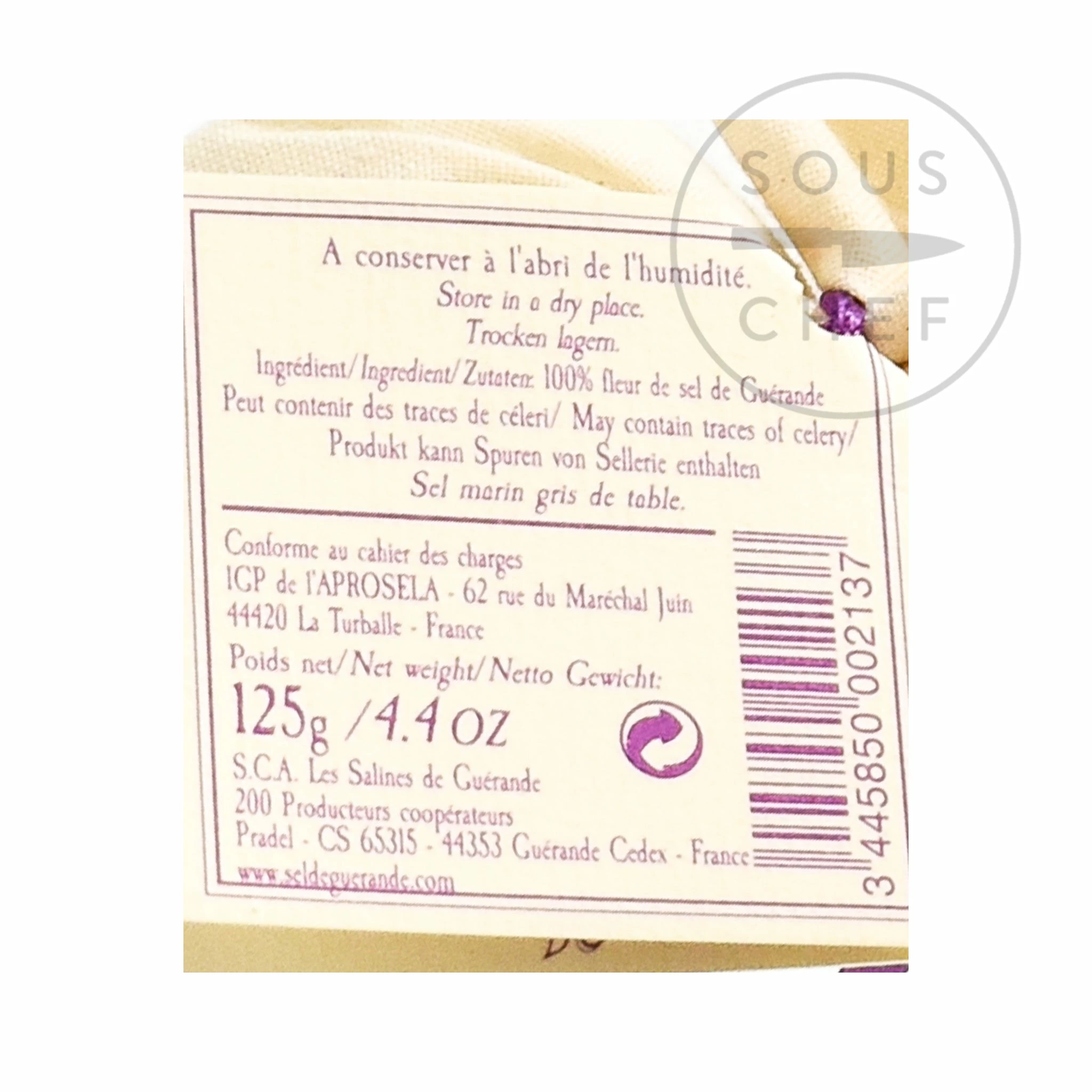 Nicolas Alziari Fleur De Sel De Guerande In Cloth Bag 125g 5 Nicolas Alziari Fleur De Sel De Guerande In Cloth Bag 125g