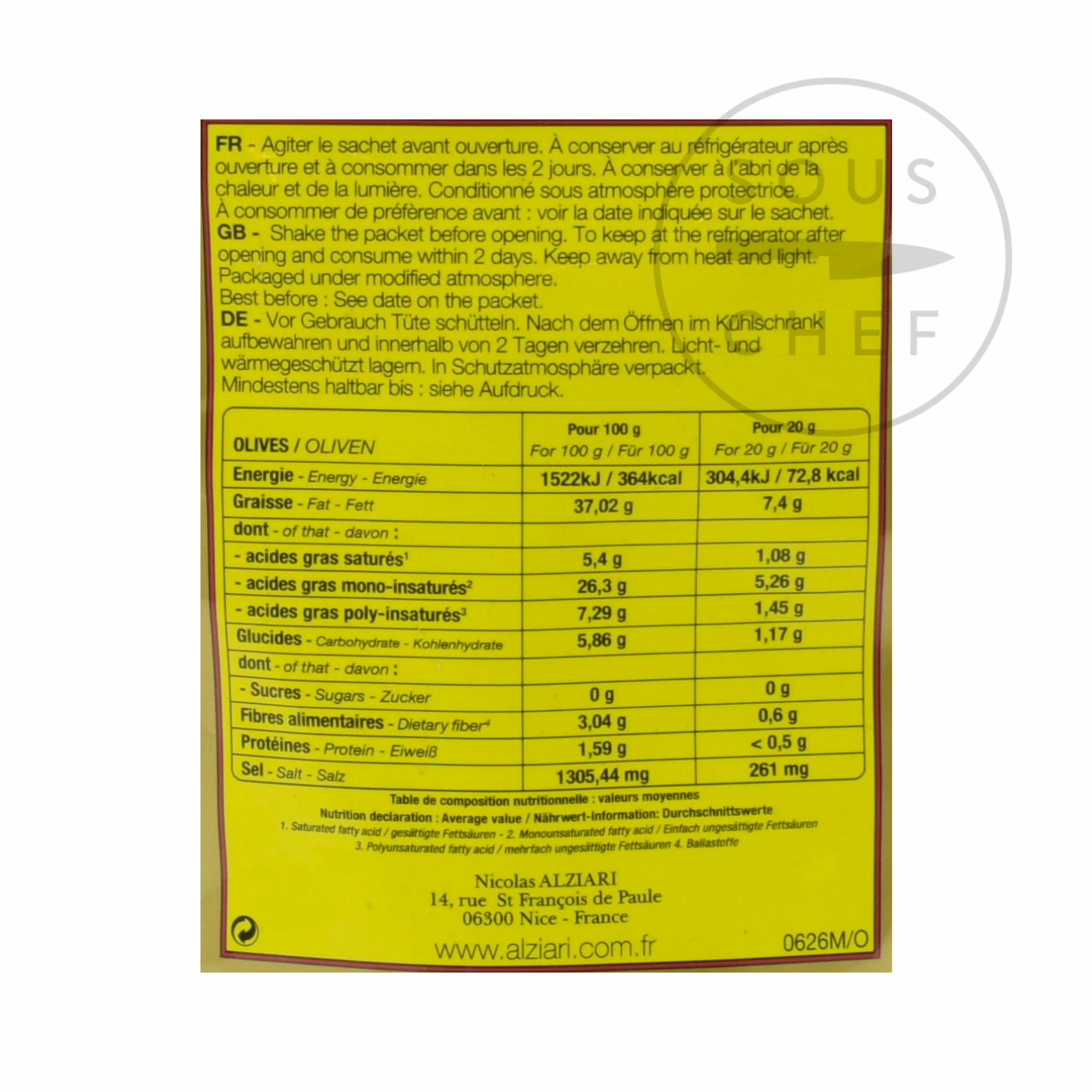 Nicolas Alziari Alziari Cailletier Olives With Orange & Herbes De Provence 60g 4 Nicolas Alziari Alziari Cailletier Olives With Orange & Herbes De Provence 60g