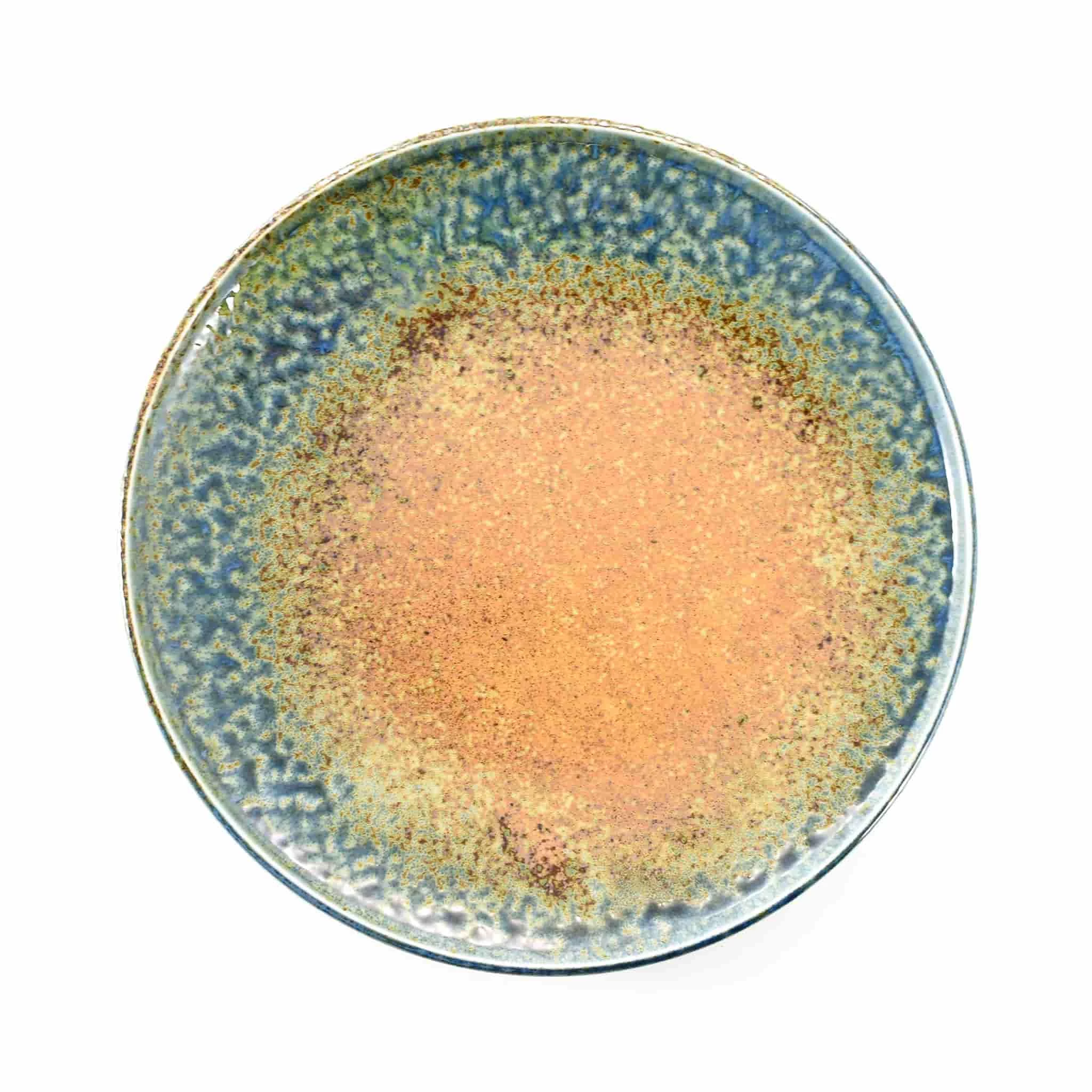 Kiji Stoneware & Ceramics Tableware Chouseki Blue Gold Plate 28.5cm Dia X 3.5cm 4 Kiji Stoneware & Ceramics Tableware Chouseki Blue Gold Plate 28.5cm Dia X 3.5cm