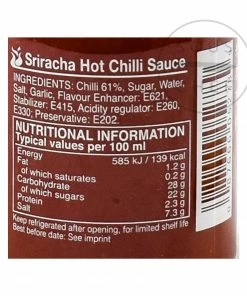 Ingredients Flying Goose Sriracha 17 Ingredients Flying Goose Sriracha