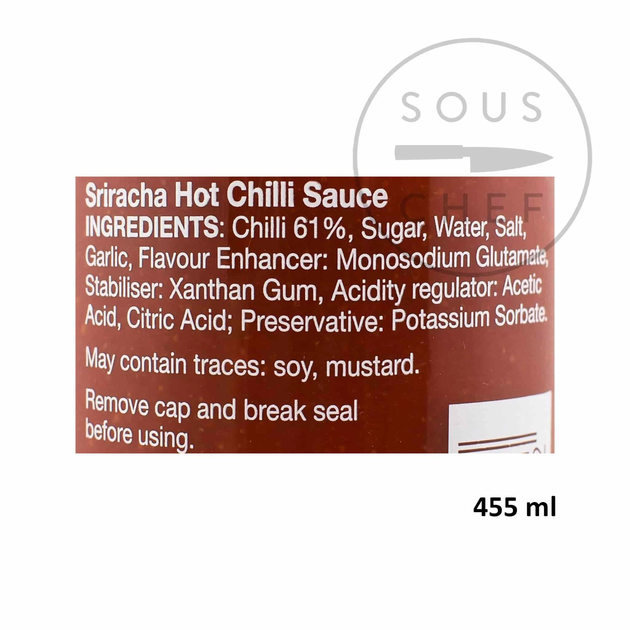 Ingredients Flying Goose Sriracha 6 Ingredients Flying Goose Sriracha