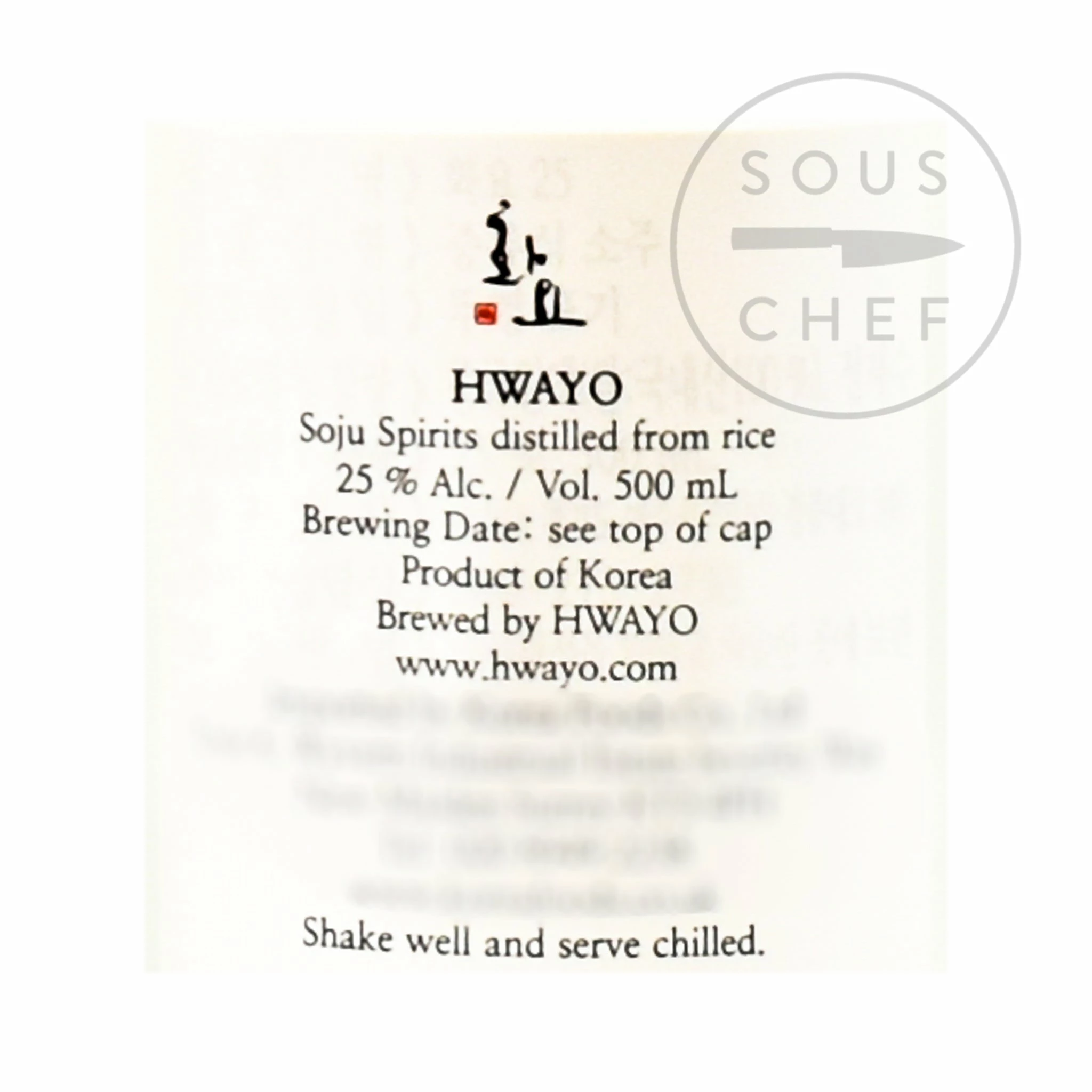 Hwayo Soju 500ml Ingredients 5 Hwayo Soju 500ml Ingredients