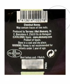 Alemany Chestnut Honey 250g 8 Alemany Chestnut Honey 250g