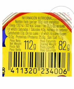 Ingredients Ortiz Bonito Tuna 115g 10 Ingredients Ortiz Bonito Tuna 115g