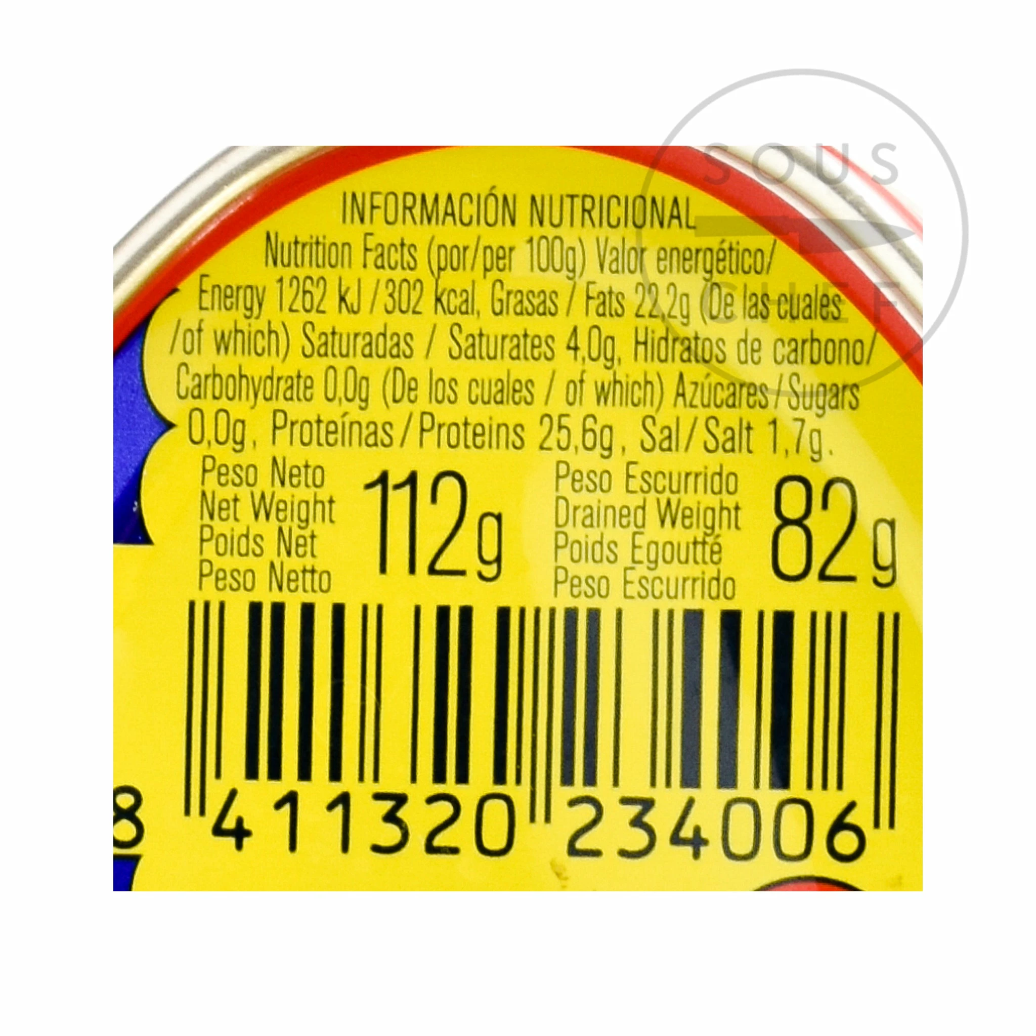 Ingredients Ortiz Bonito Tuna 115g 6 Ingredients Ortiz Bonito Tuna 115g