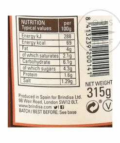 Brindisa Salsa Brava, Spicy Tomato Sauce 315g Ingredients 8 Brindisa Salsa Brava, Spicy Tomato Sauce 315g Ingredients