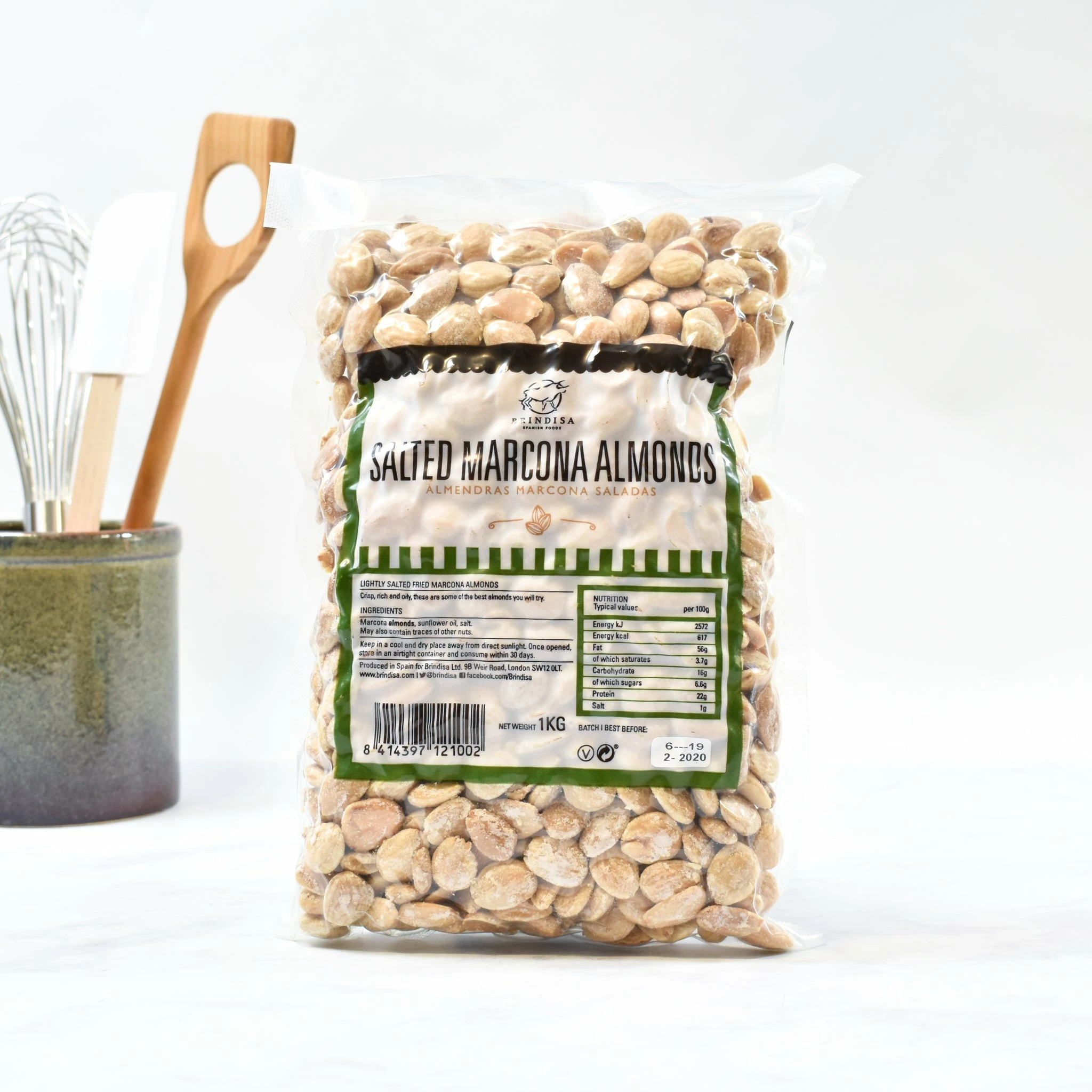 Brindisa Salted Marcona Almonds 1kg Ingredients 5 Brindisa Salted Marcona Almonds 1kg Ingredients