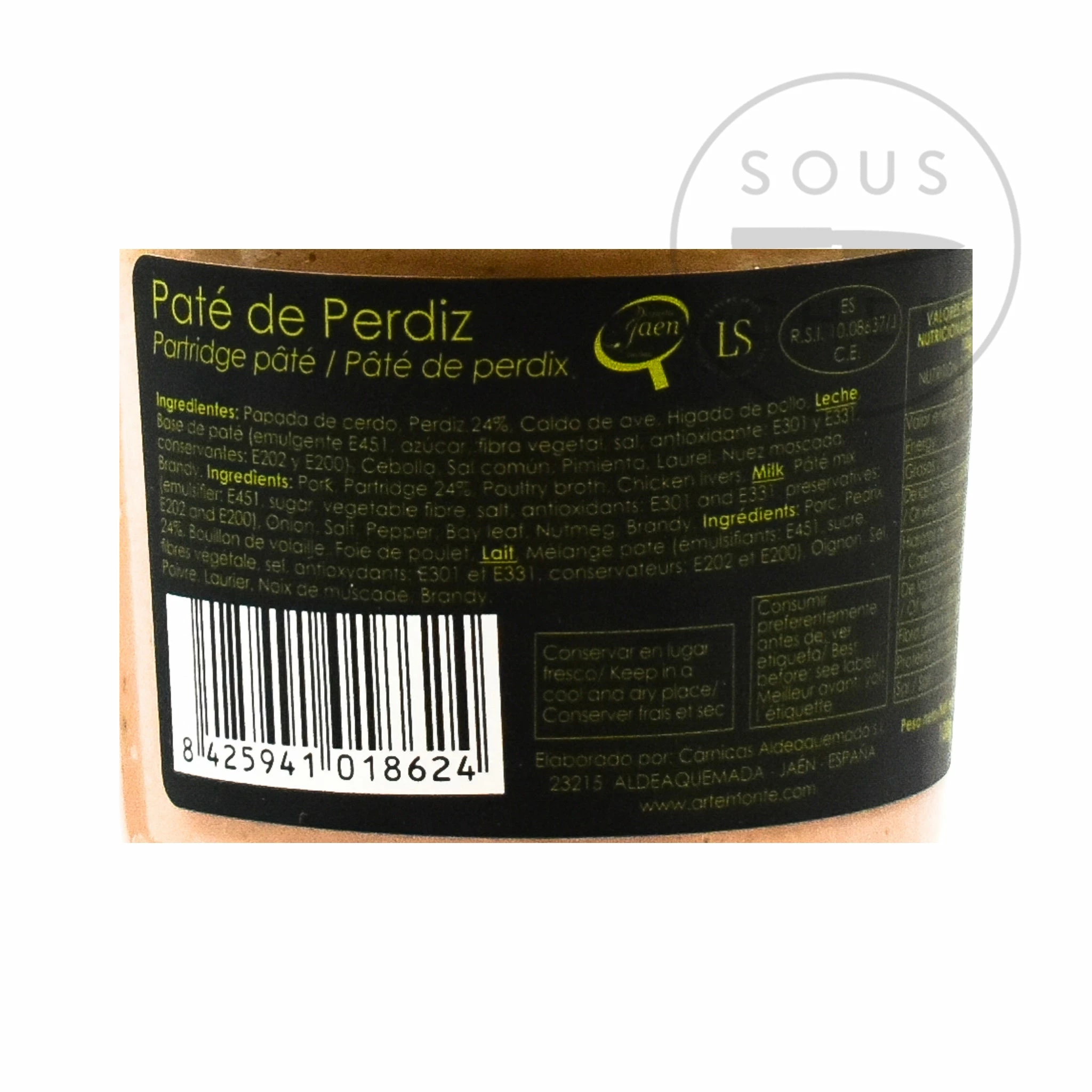 ArteMonte Partridge Pate 100g 5 ArteMonte Partridge Pate 100g