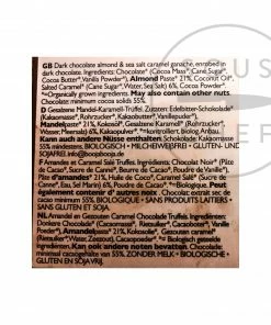 Booja Booja Almond Salted Caramel Truffles 92g Ingredients