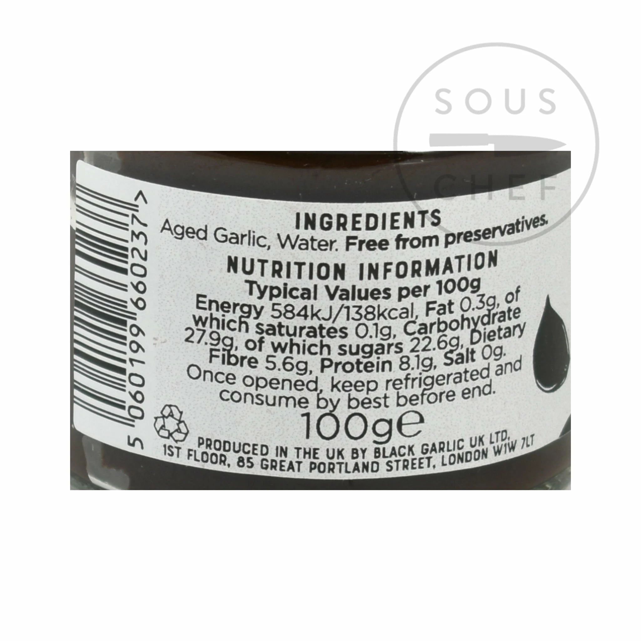 Balsajo Black Garlic Paste 100g Ingredients 5 Balsajo Black Garlic Paste 100g Ingredients
