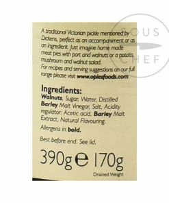 Opies Ingredients Pickled Walnuts In Malt Vinegar 390g 9 Opies Ingredients Pickled Walnuts In Malt Vinegar 390g