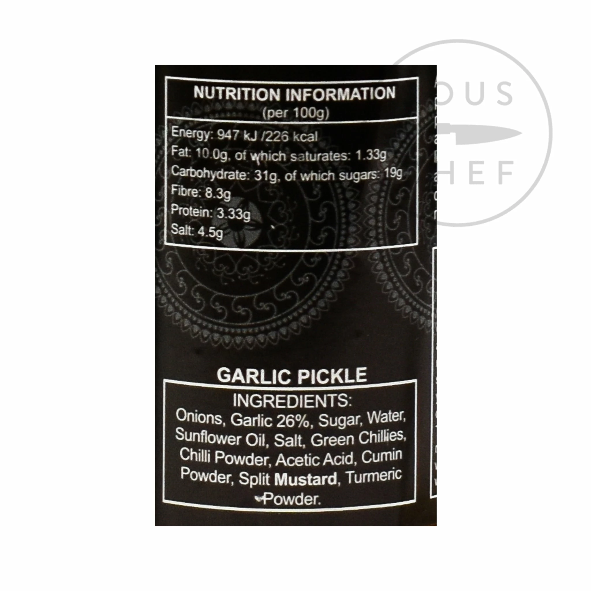 Ferns' Garlic Pickle 380g Ingredients 5 Ferns' Garlic Pickle 380g Ingredients