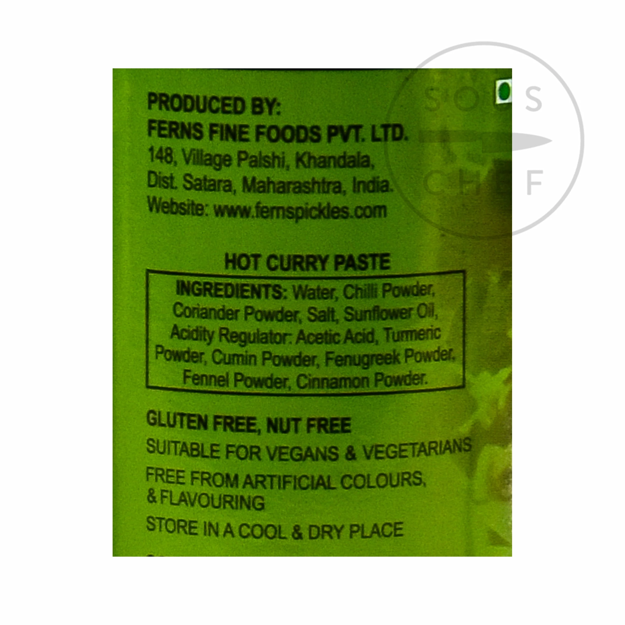 Ferns' Hot Curry Paste 380g 5 Ferns' Hot Curry Paste 380g