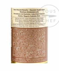 Ingredients Monin Chocolate Hazelnut Flavour Sauce 500ml 7 Ingredients Monin Chocolate Hazelnut Flavour Sauce 500ml