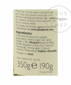 Opies Ingredients Cornichons And Pickled Onions 350g 7 Opies Ingredients Cornichons And Pickled Onions 350g