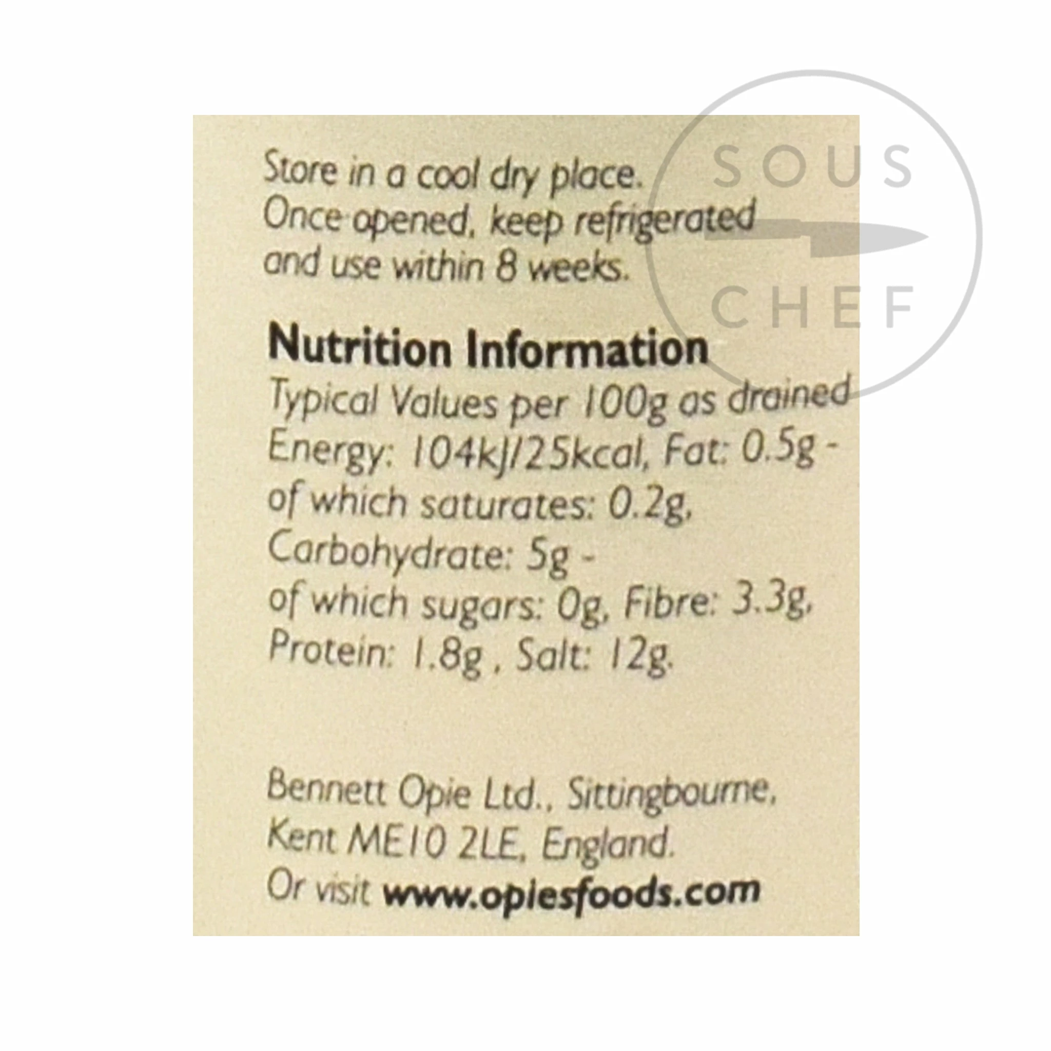 Opies Capers In Spirit Vinegar 180g Ingredients 5 Opies Capers In Spirit Vinegar 180g Ingredients