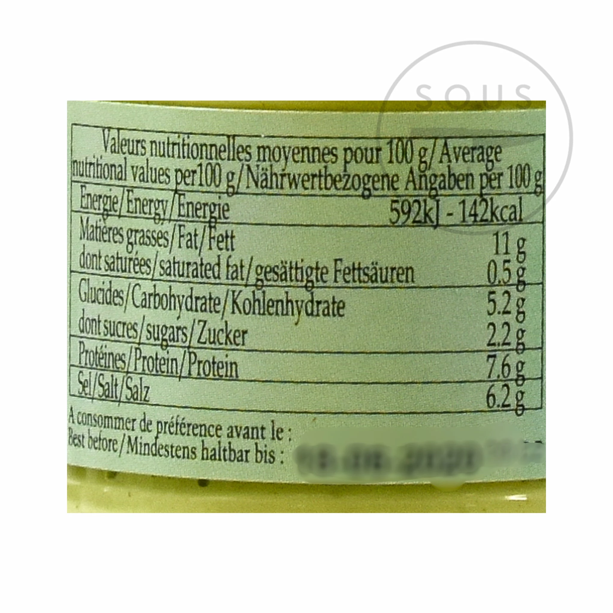 Fallot Dijon Mustard With Tarragon 105g 5 Fallot Dijon Mustard With Tarragon 105g