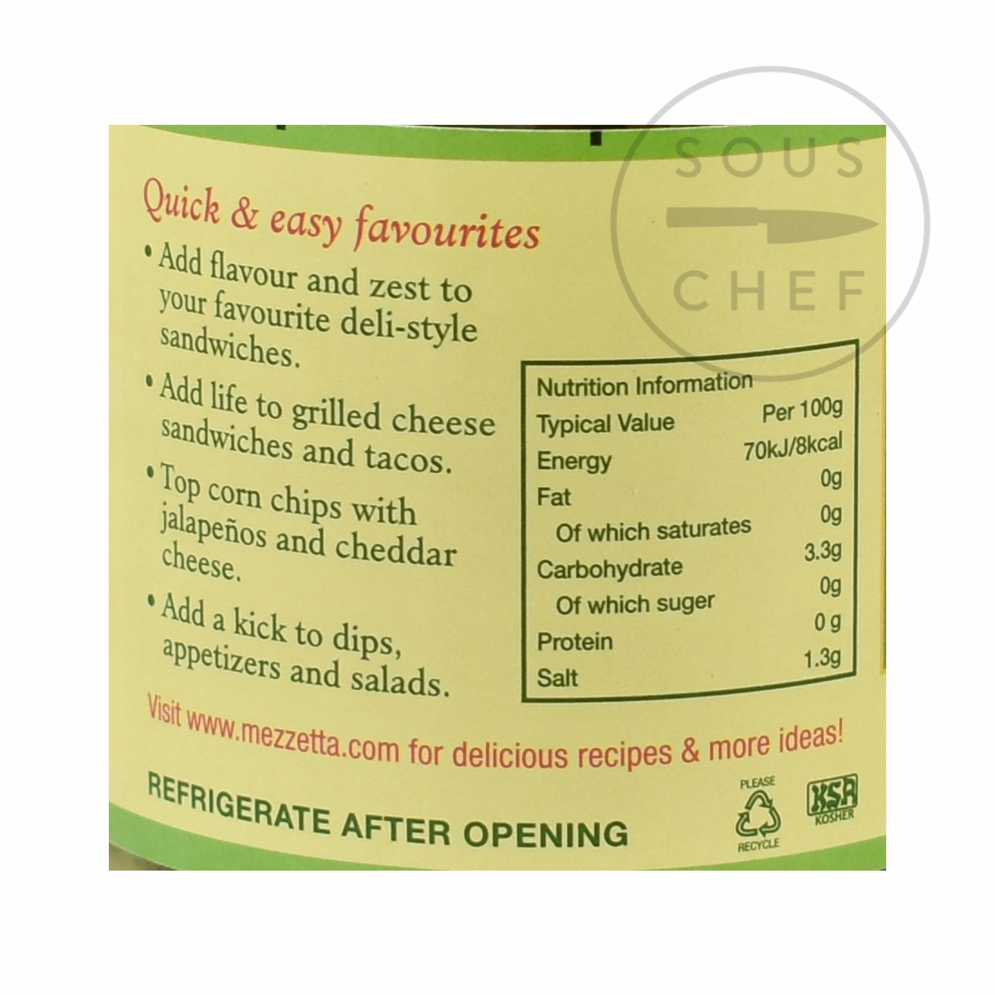 Mezzetta Ingredients Sliced Tamed Jalapeno Peppers 425g Net 4 Mezzetta Ingredients Sliced Tamed Jalapeno Peppers 425g Net