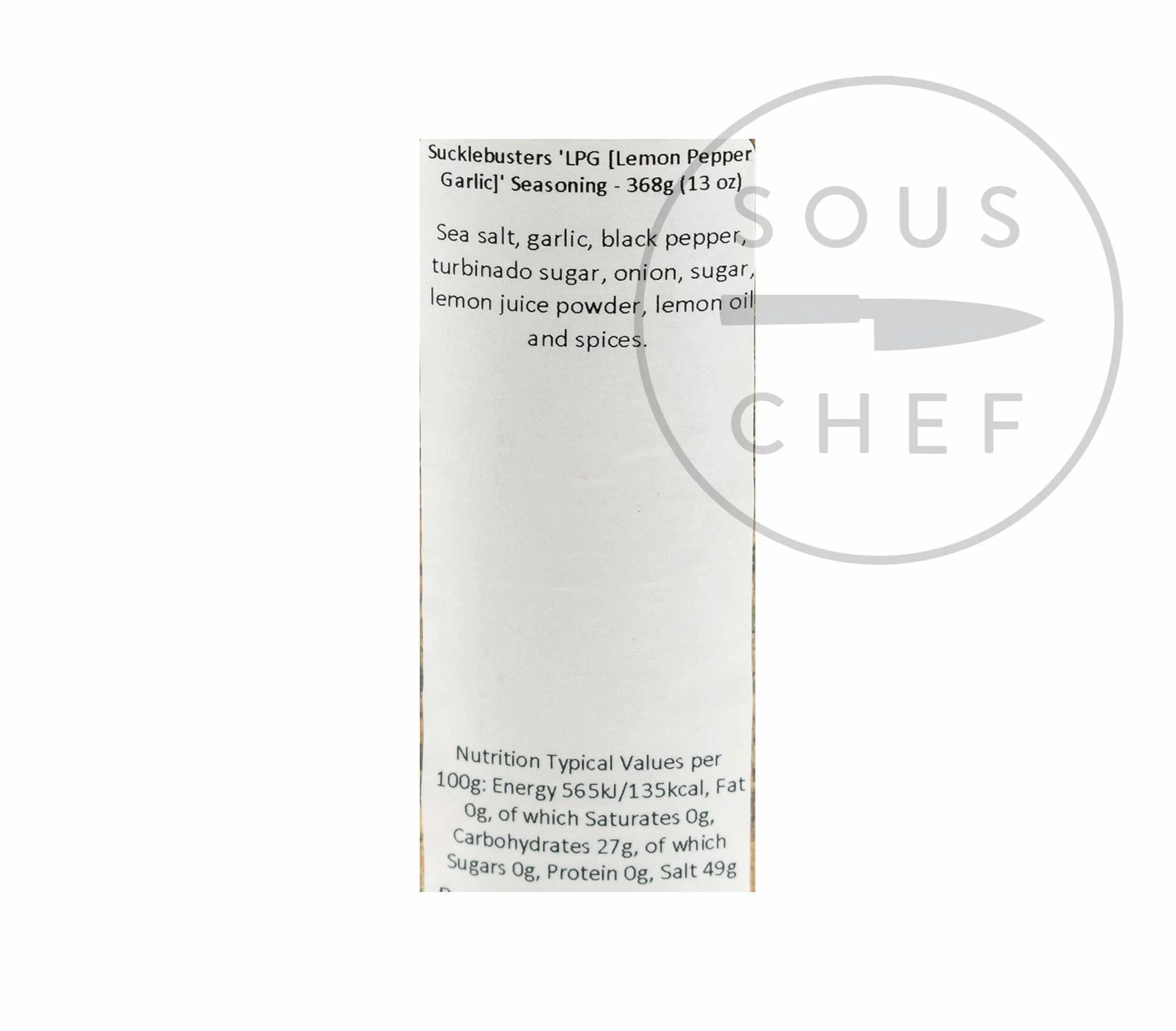 Sucklebusters Lemon Pepper Garlic Seasoning 368g 4 Sucklebusters Lemon Pepper Garlic Seasoning 368g