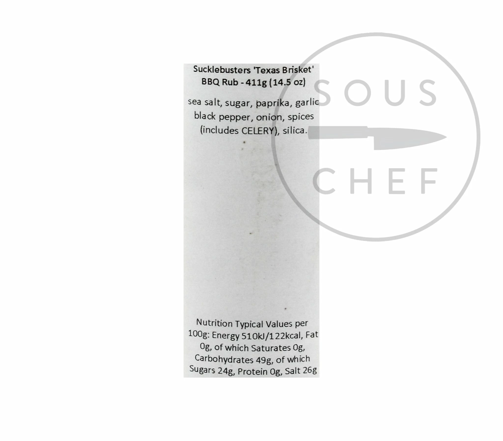 Sucklebusters Texas Brisket BBQ Rub 340g Ingredients 4 Sucklebusters Texas Brisket BBQ Rub 340g Ingredients