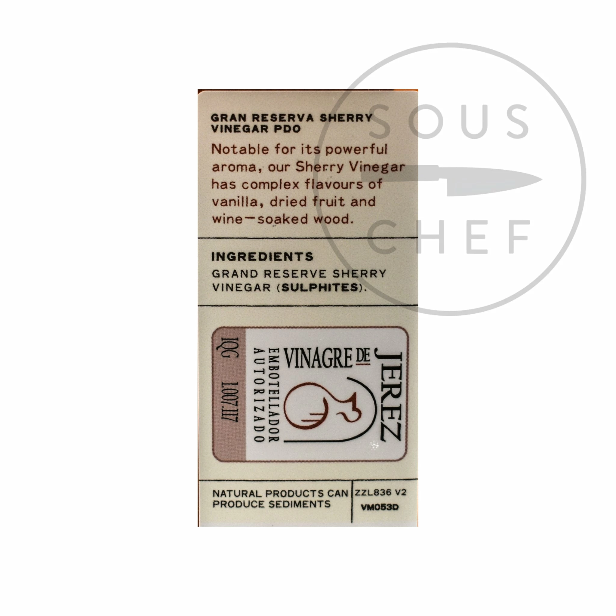 Belazu Reserva Sherry Vinegar 250ml Ingredients 4 Belazu Reserva Sherry Vinegar 250ml Ingredients