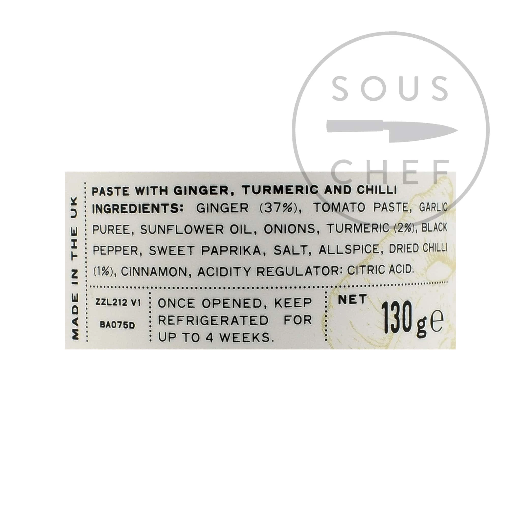 Belazu Shawarma Paste 130g Ingredients 4 Belazu Shawarma Paste 130g Ingredients