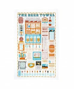Stuart Gardiner Beer Guide Tea Towel Kitchen Linen