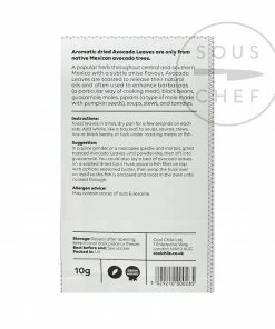 Cool Chile Co Ingredients Avocado Leaves 10g